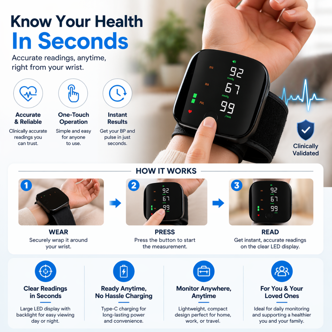 Wrist Blood Pressure Monitor