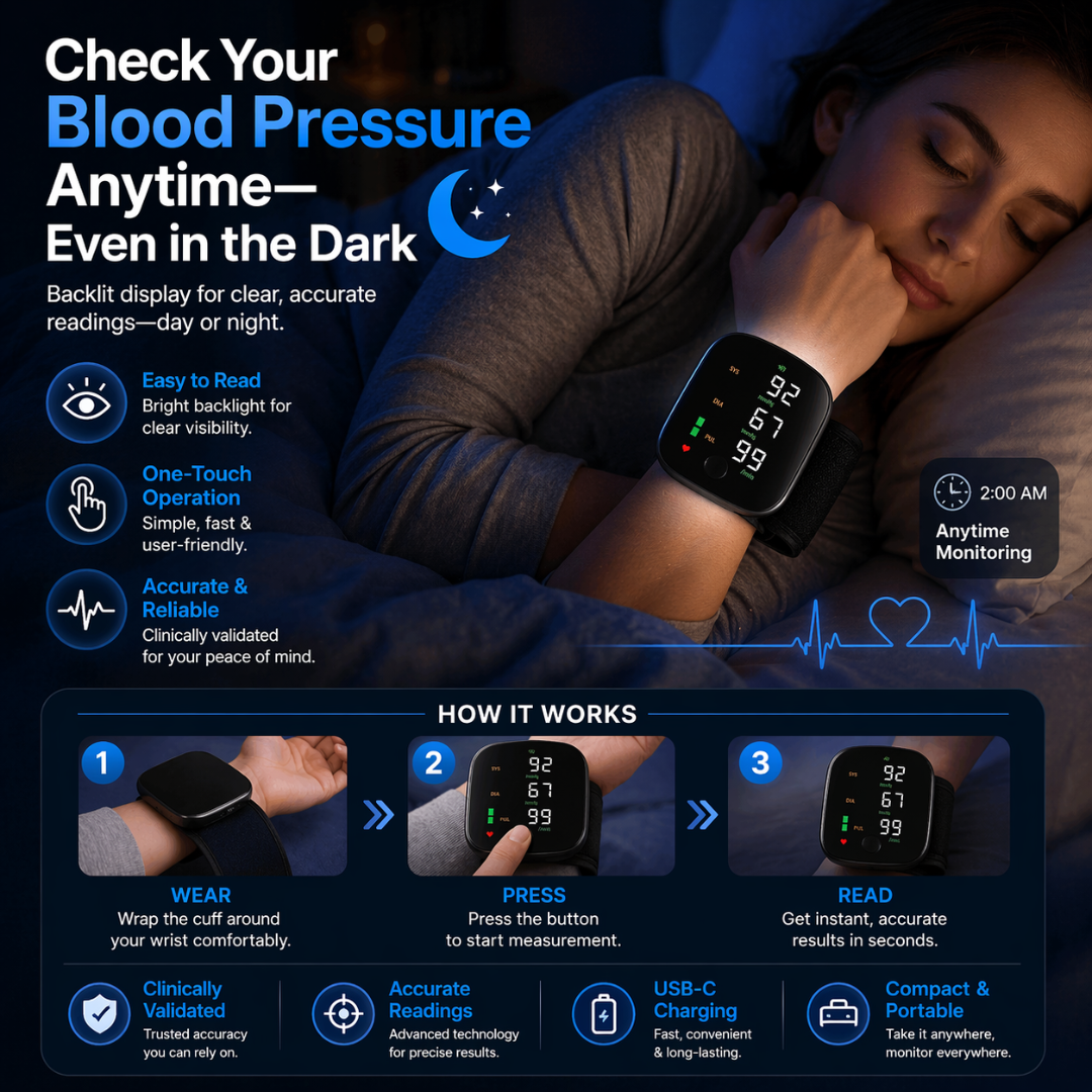 Wrist Blood Pressure Monitor