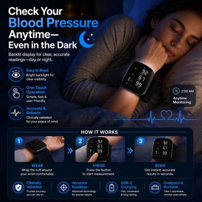 Wrist Blood Pressure Monitor