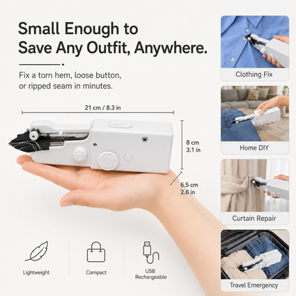 Mini Portable Handheld Sewing Machine
