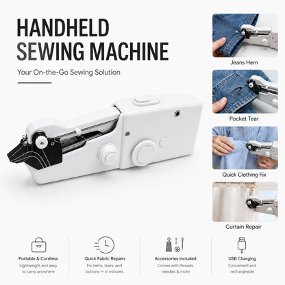 Mini Portable Handheld Sewing Machine