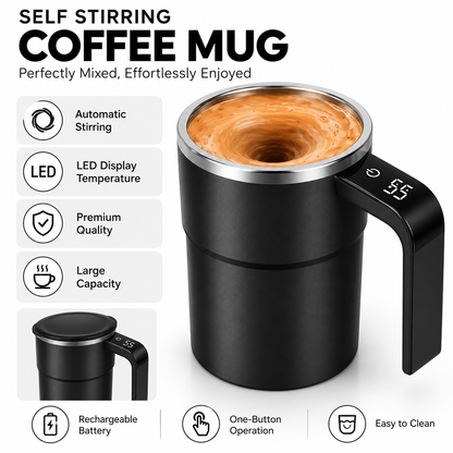 Self-Stirring Coffee Mug